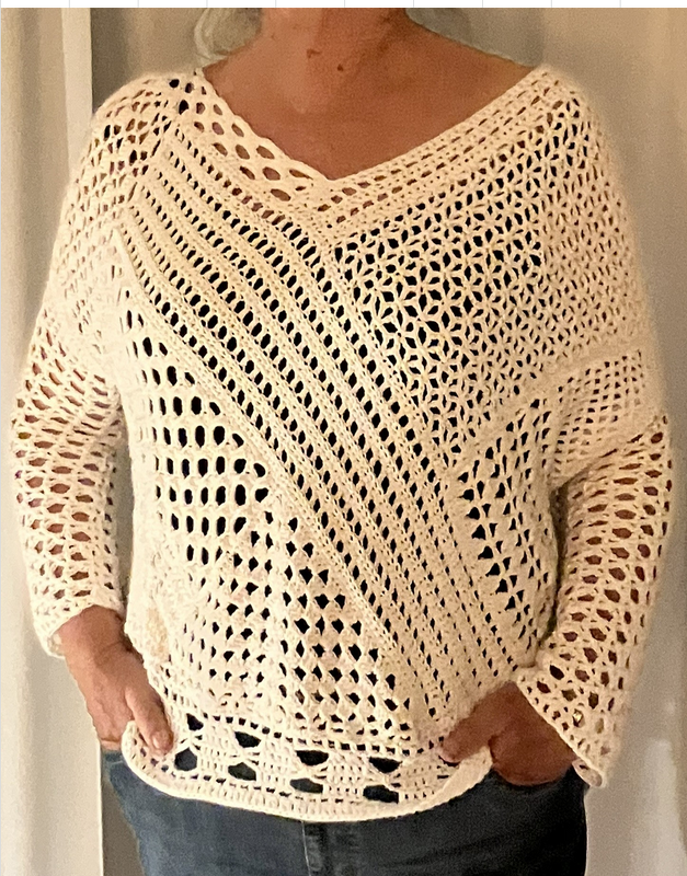 Muster-Mix-Shirt - Kreuz und Quer - Häkelanleitung - Bild 8