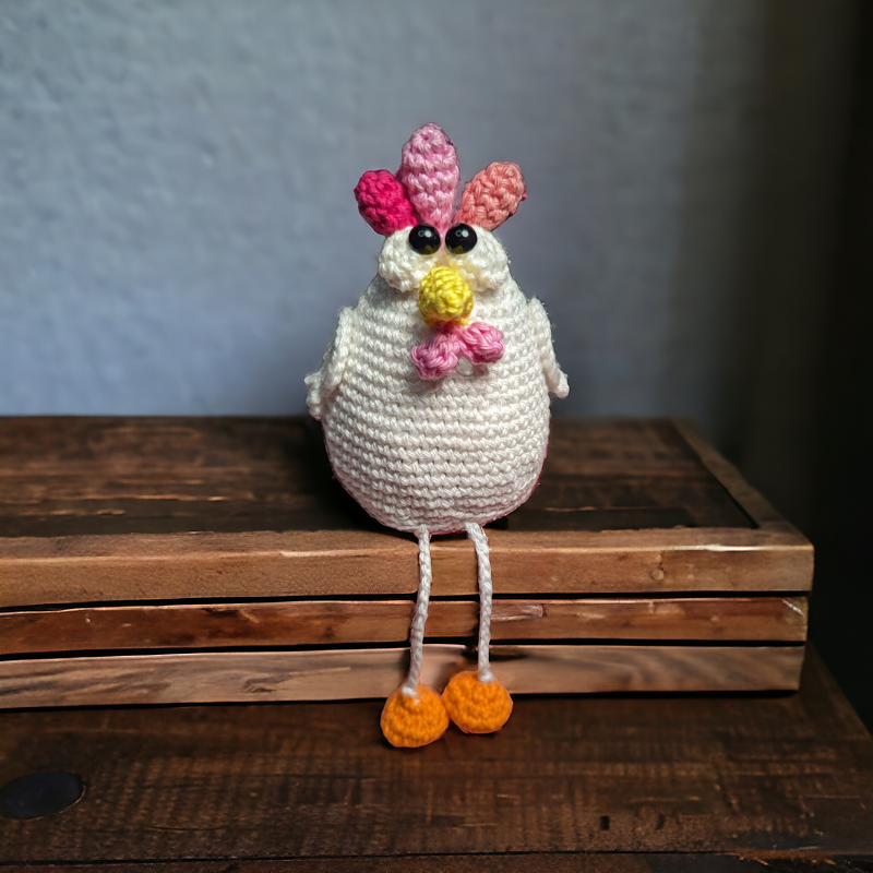 Huhn 2 Varianten sitzend oder Kantenhocker - Bild 2