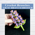 Lilac branch brooch crochet pattern, Mini crochet flowers