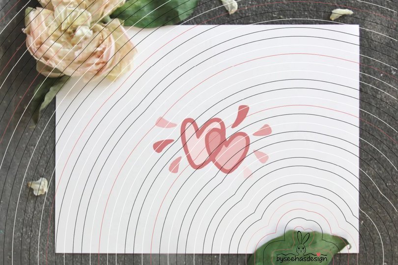 Zwei Herzen Plotterdatei SVG DXF