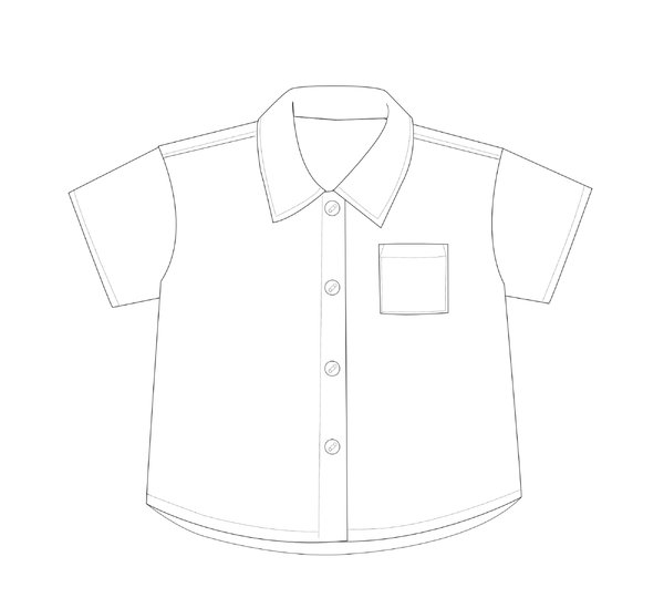 sewing pattern boys shirt TOM photo tutorial 6m/9m–6y/7y