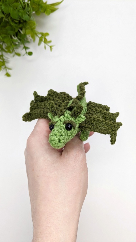 Crochet mini dragon pattern, amigurumi baby dragon crochet pattern - Image 8