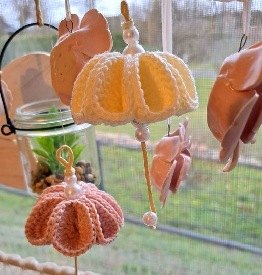 Schirmchen häkeln - Blüten Schirmchen - Häkelanleitung PDF