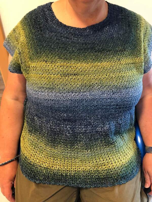 Häkelanleitung Shirt Tunika „blauwe zomertuniek“ - Bild 2
