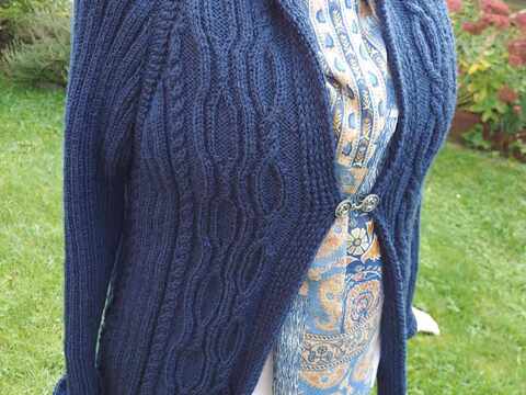 RVO-Strickjacke "Sandra Sorgenfrei" - Größe XS-XXXXXXXL und größer