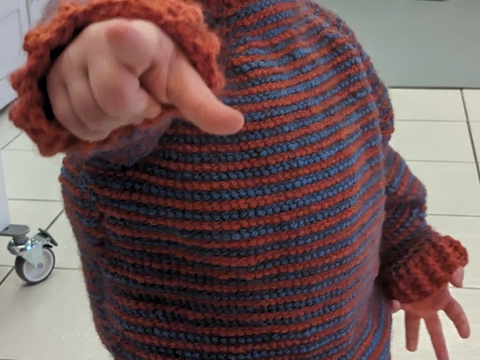 Kinderpullover Karim - tunesisch Häkeln #011