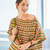 Pullover und Tasche in Khaki, Leinen und Hellbraun