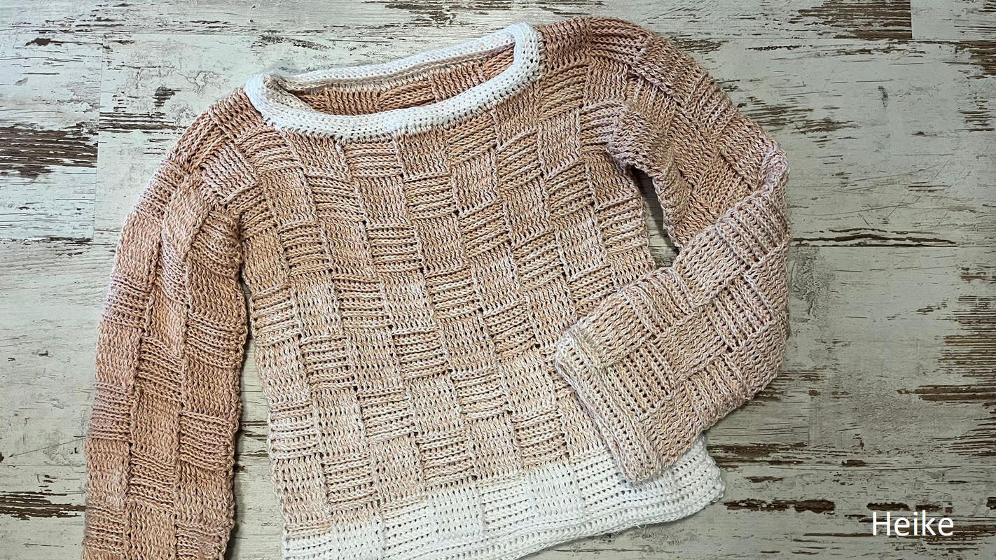 Häkelanleitung UP &amp; DOWN Sweater | nahtlos | von oben