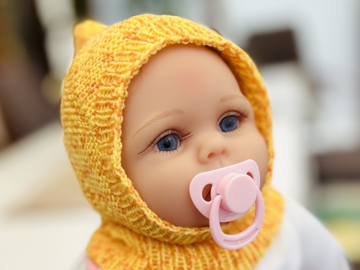 Patchwork Schlupfmütze - Strickanleitung für Babys und Kinder bis ca. 6 J.