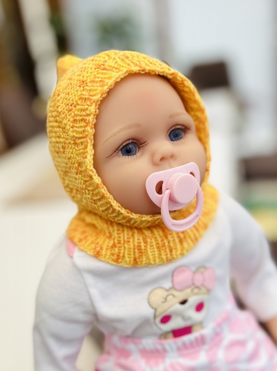 Patchwork Schlupfmütze - Strickanleitung für Babys und Kinder bis ca. 6 J.