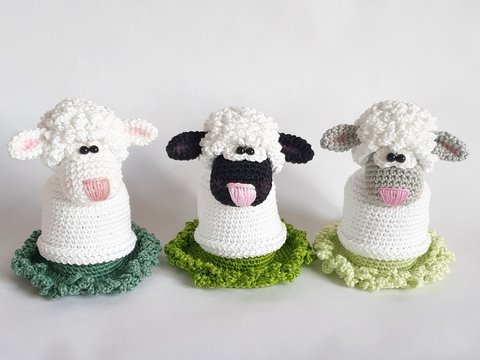 Häkelanleitung Eierbecher Schaf Määhh