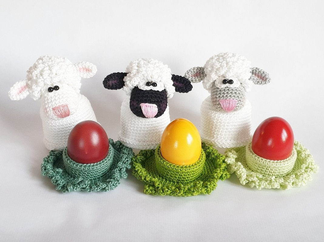 Häkelanleitung Eierbecher Schaf Määhh - Bild 2