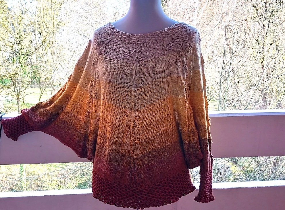 Harvest Girl - Poncho-Pulli aus Farbverlaufsgarn - Bild 4