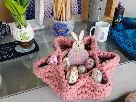 Eiernest / Eierkorb häkeln