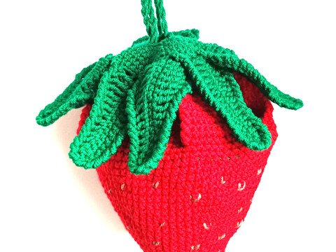 Häkelanleitung Erdbeertasche "Sommerfrüchtchen"