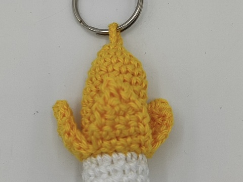 Banane Schlüsselanhänger Häkelanleitung