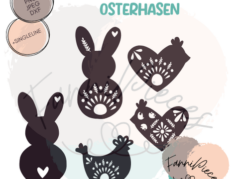 Osterhühner und Osterhasen