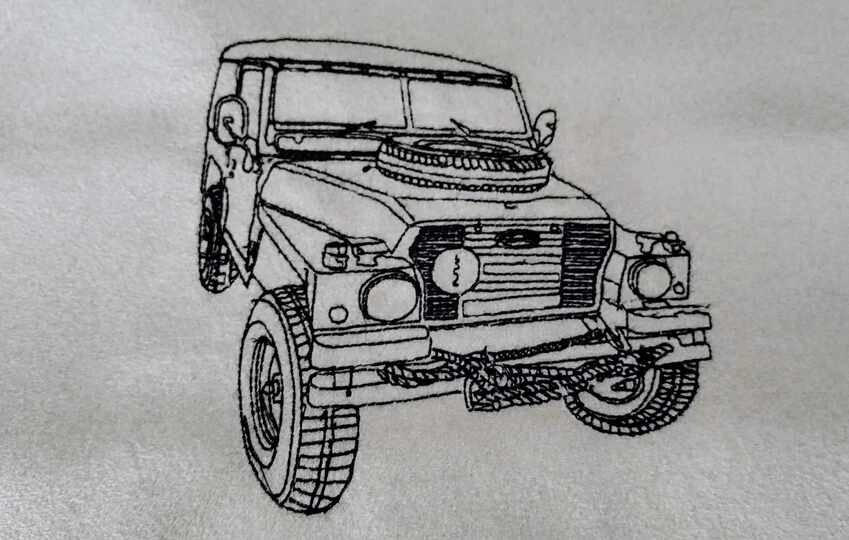 Stickdatei Geländewagen 16x26