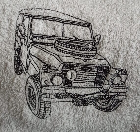 Stickdatei Geländewagen 16x26