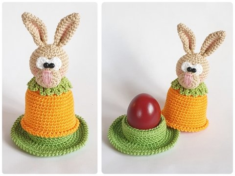 Häkelanleitung Eierbecher Haserl