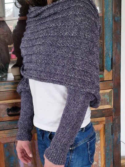 Strickanleitung für den Ärmelschal "soft Hug"