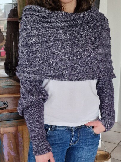 Strickanleitung für den Ärmelschal "soft Hug"