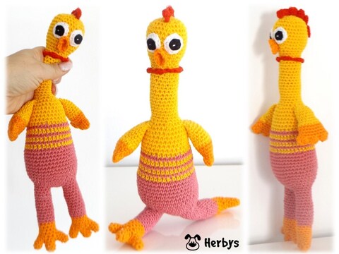 Häkelanleitung "Verrücktes Huhn"