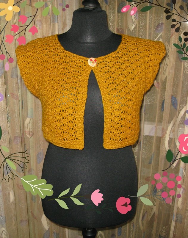 Häkelanleitung Ärmellose Kurzweste * Sommerweste Gisela* - Bild 2
