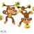 Monkey crochet applique