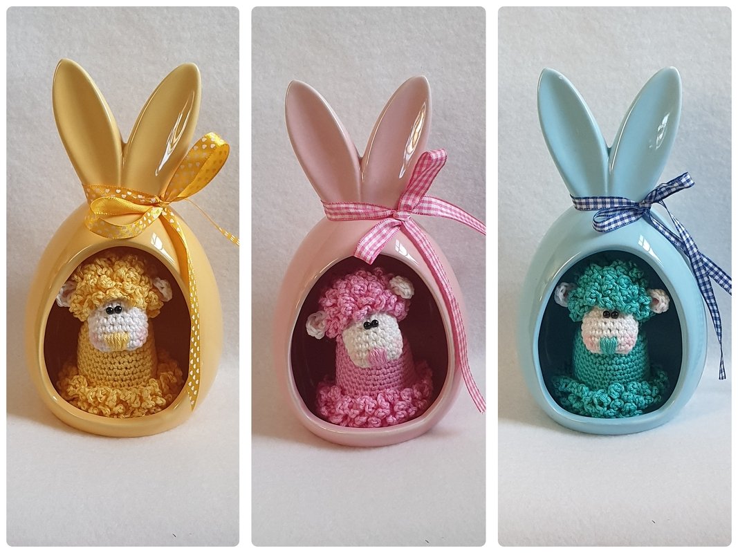 Häkelanleitung Osterglöckchen Schaf