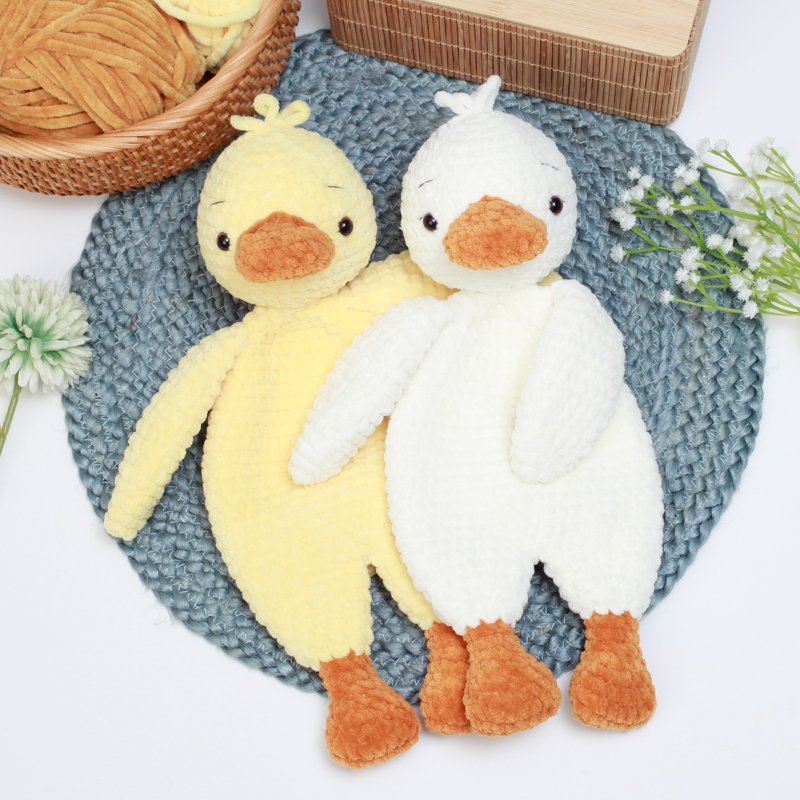 Crochet Duck snuggler pattern, Duck lovey, comforter toy - Image 5