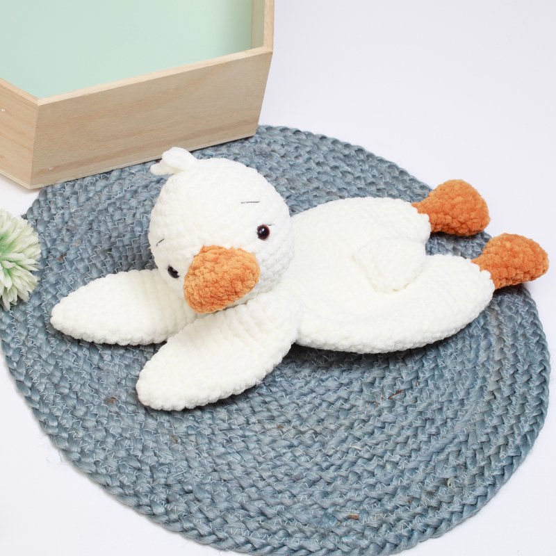 Crochet Duck snuggler pattern, Duck lovey, comforter toy - Image 6