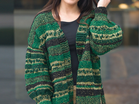 Gemütlicher lässiger Cardigan mit Textur