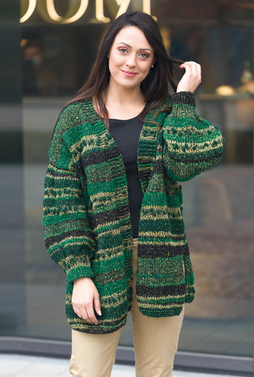 Gemütlicher lässiger Cardigan mit Textur