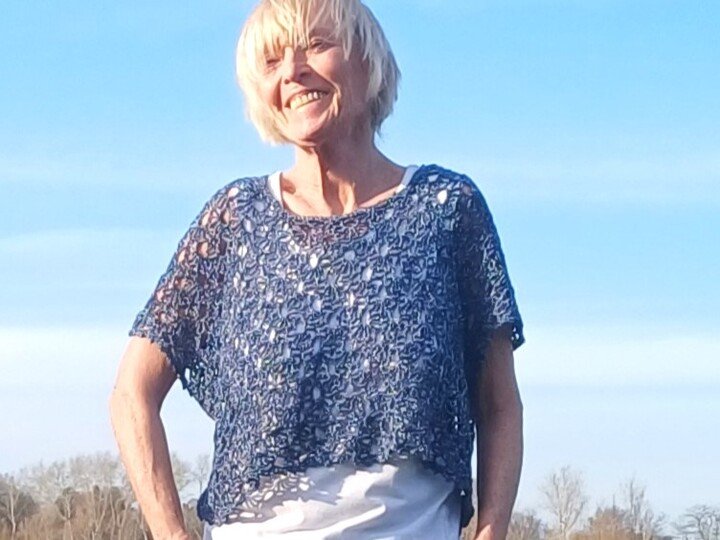 Shirt, Tunika "Blue Moon", RVO, alle Größen, häkeln