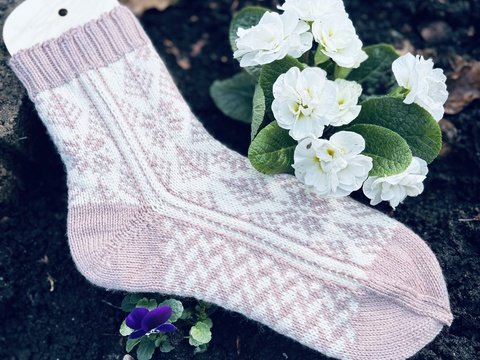 Wintertraumsocken PDF Anleitung nur Strickcharts
