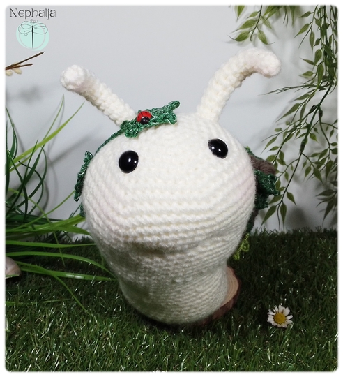 Schnecke mit Körbchen - Häkelanleitung