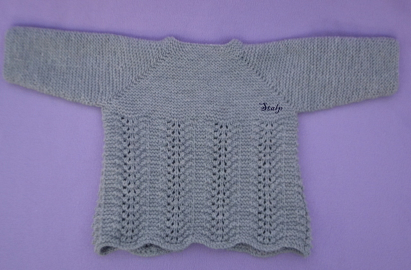 Kinderjacke mit Wellenmuster * Strickanleitung * 3 Größen
