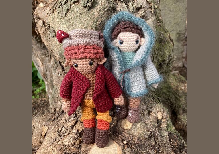 Crochet pattern Nash and Yuri bundle, German crochet doll amigurumi