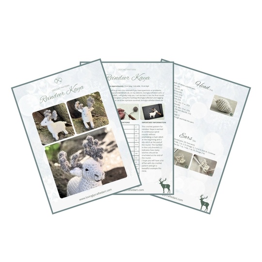 Reindeer Kaya amigurumi crochet pattern