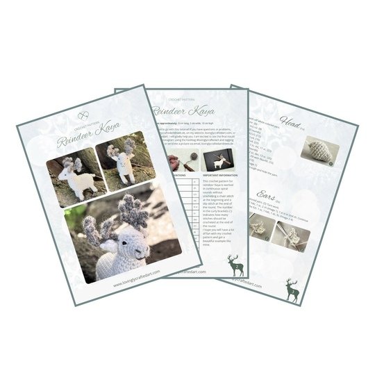 Rentier Kaya Häkelanleitung deutsch und englisch