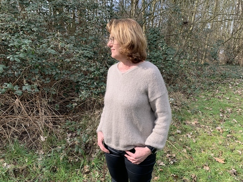 Strickanleitung Pullover Dania Größe 36 – 46