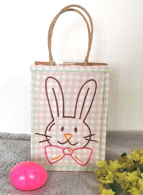 Stickdatei - Hase mit Schleife - Ostern - Frühling - 2 Größen