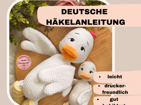 Küken Pinky, Häkelanleitung, Deutsch PDF