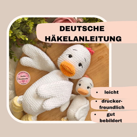 Küken Pinky, Häkelanleitung, Deutsch PDF