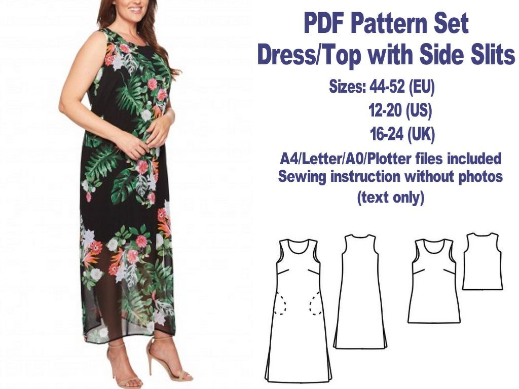 Free Dress Pattern Maxi Dress Pattern Free PDF Dress Pattern Top Pattern - Image 3