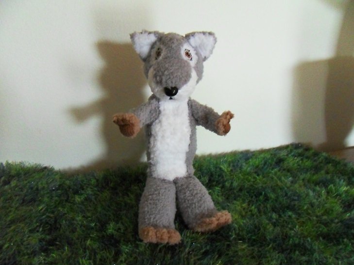 Wolf Handpuppe PDF Anleitung zum stricken
