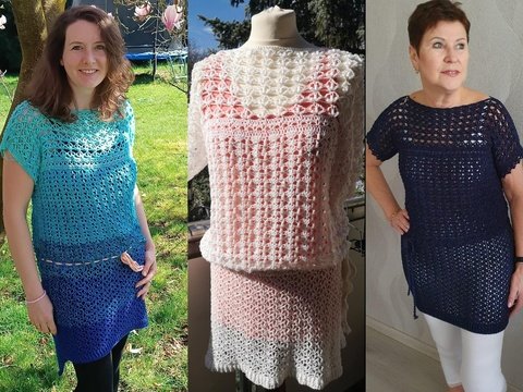 Häkelanleitung Strandkleid Ibiza