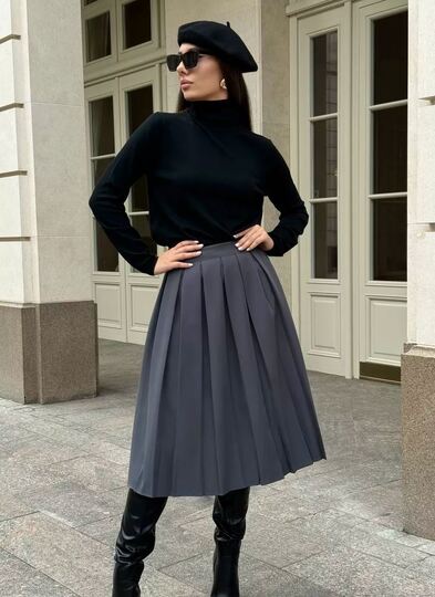 Pleated Skirt Pattern Vintage Sewing Patterns PDF Skirt Sewing Pattern