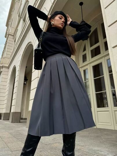 Pleated Skirt Pattern Vintage Sewing Patterns PDF Skirt Sewing Pattern